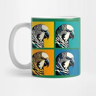 Pop Barred parakeet Art - Cool Birds Mug